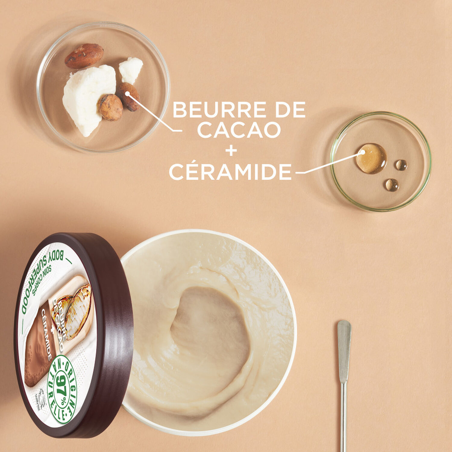Garnier Body Superfood Beurre corps réparateur Cacao Céramide