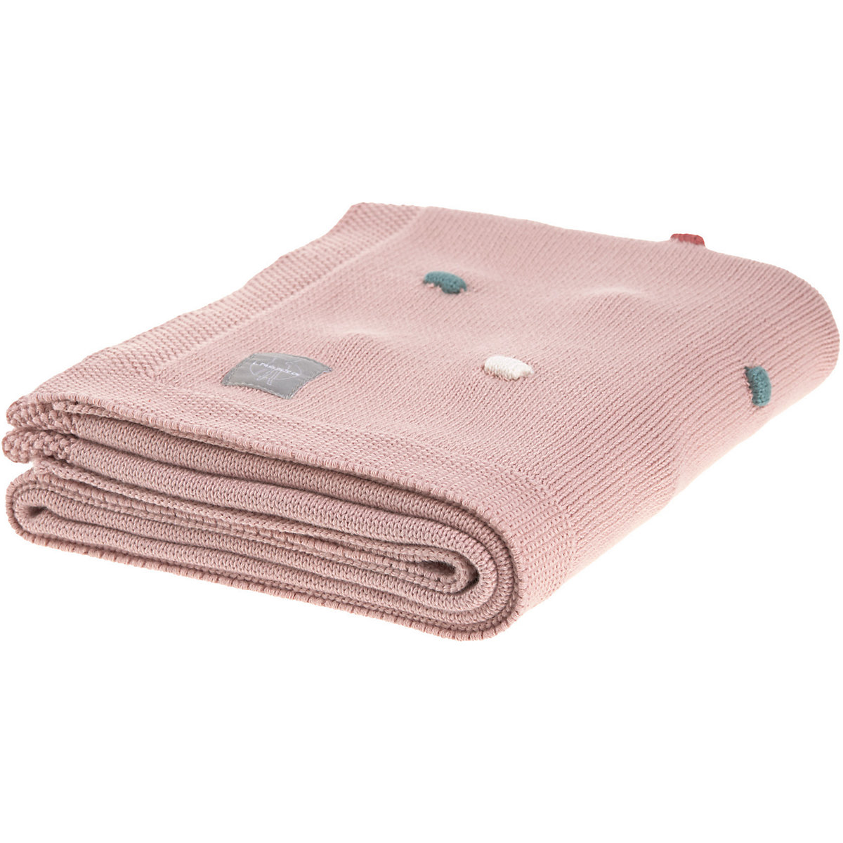 Kuscheldecke mit Pünktchen, rosa