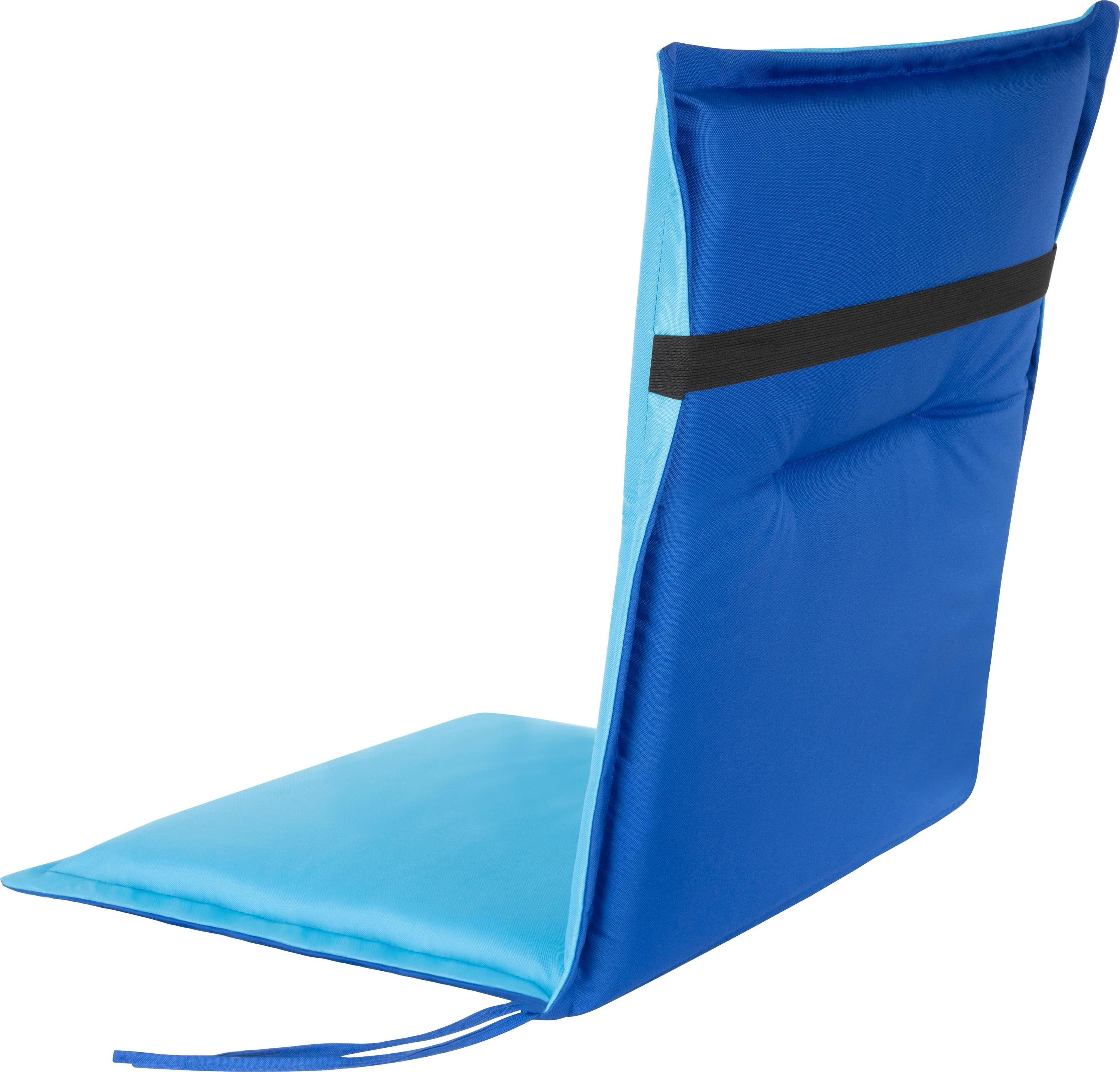Aspero Sitzauflage 6 Niedriglehner Stuhlauflagen, wendbare Outdoor Auflage