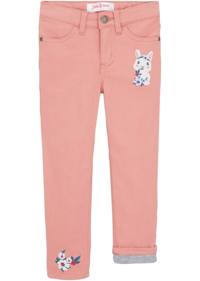 Mädchen Thermotwillhose mit Jerseyfutter