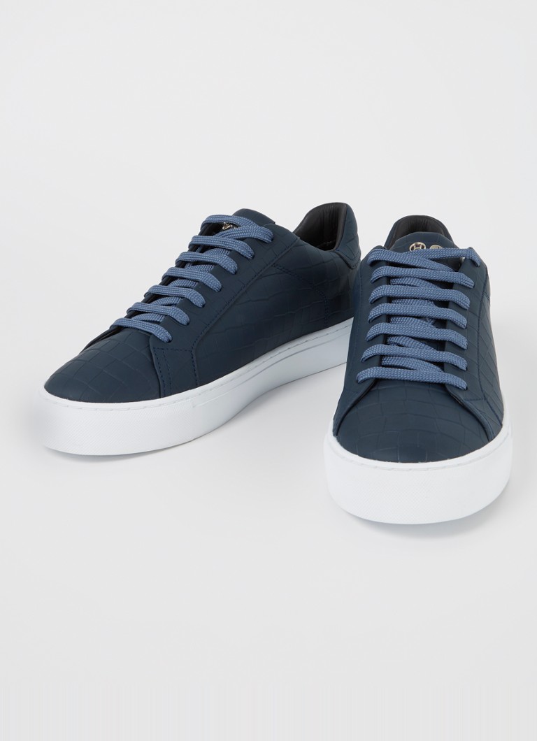Hide&Jack Essence calfskin sneaker with crocodile texture