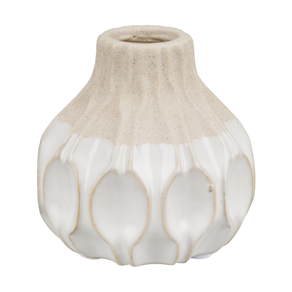 Halsvase Livorno beige/creme