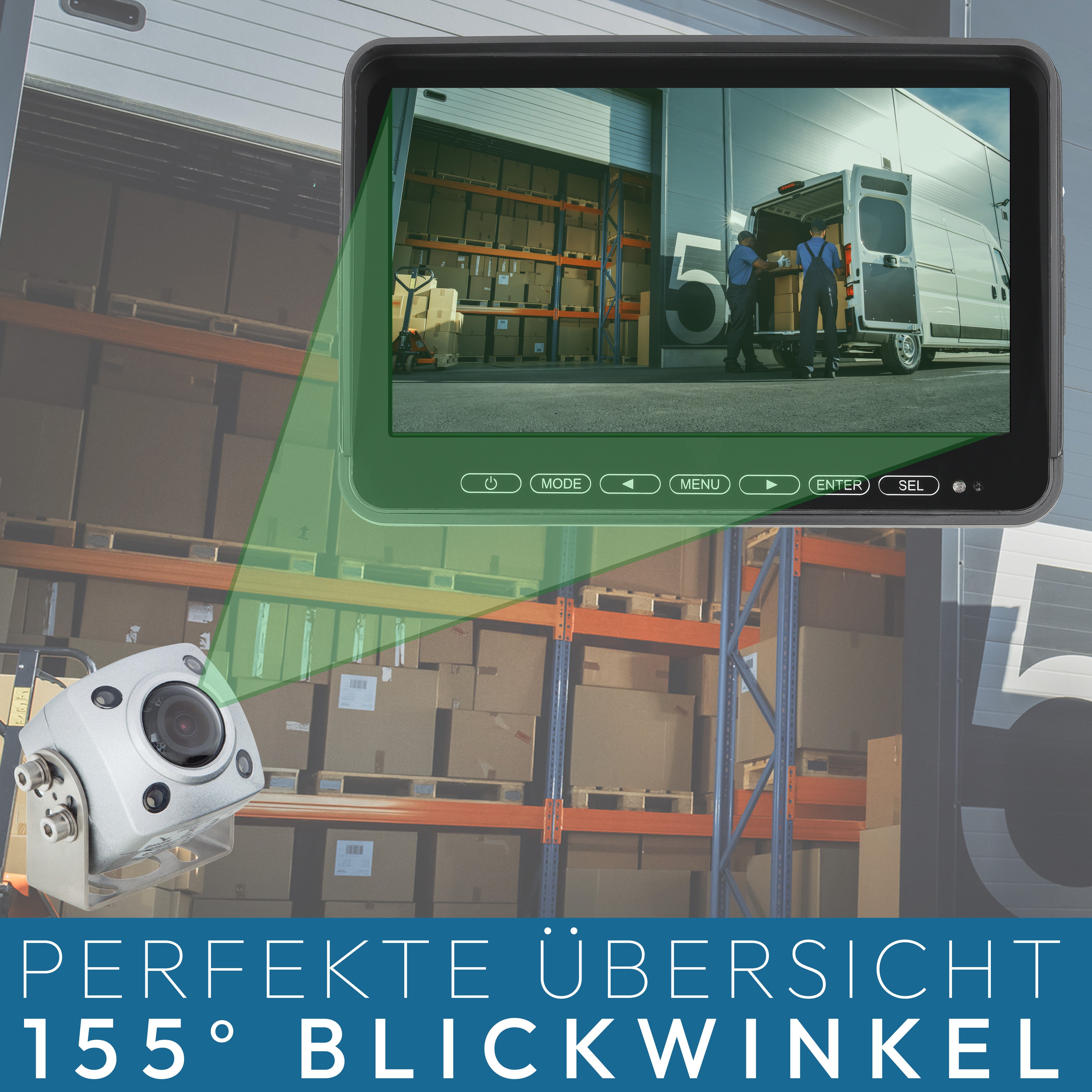 VSG24 IP69K EXPERT Robuste Schwerlast Rückfahrkamera mit FULL HD Auflösung Rückfahrkamera (Nachtsicht, 12V, HD-1080P, 155° Blickwinkel, Wohnmobil, LKW)