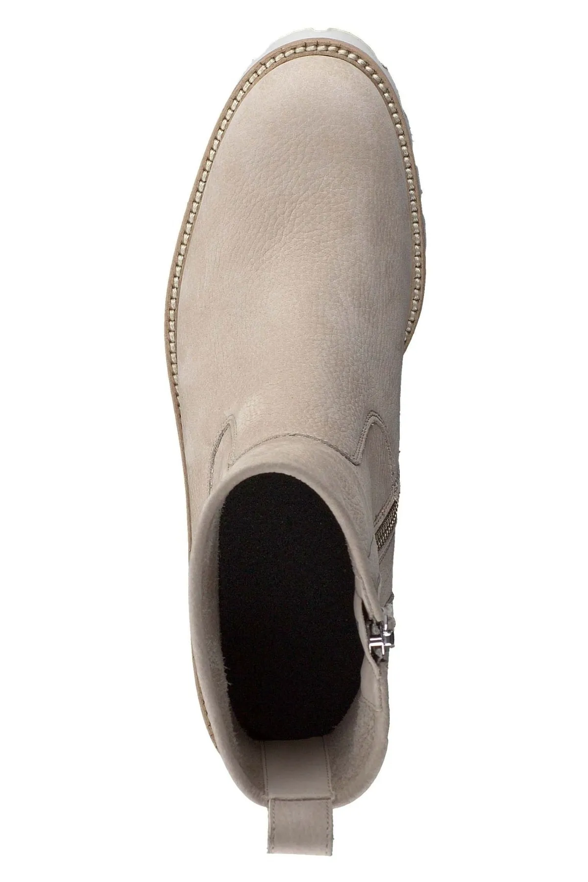 Paul Green  Stiefelette - Beige - Blockabsatz