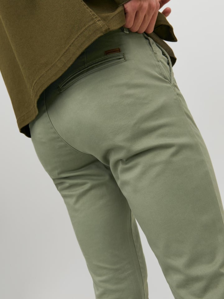 Jack & Jones Chino Hose Stretch Pants Slim Fit JPSTMARCO JJBOWIE in Grün günstig kaufen