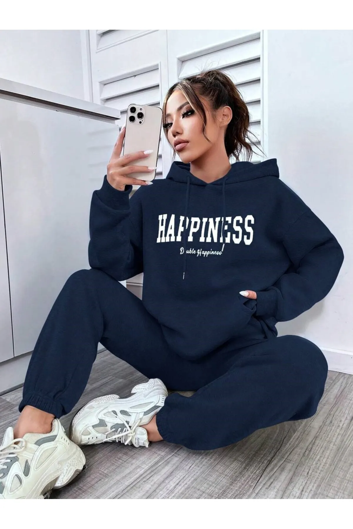 MOONBULL  Sport-Sweatsuit Set - Dunkelblau - Regular Fit