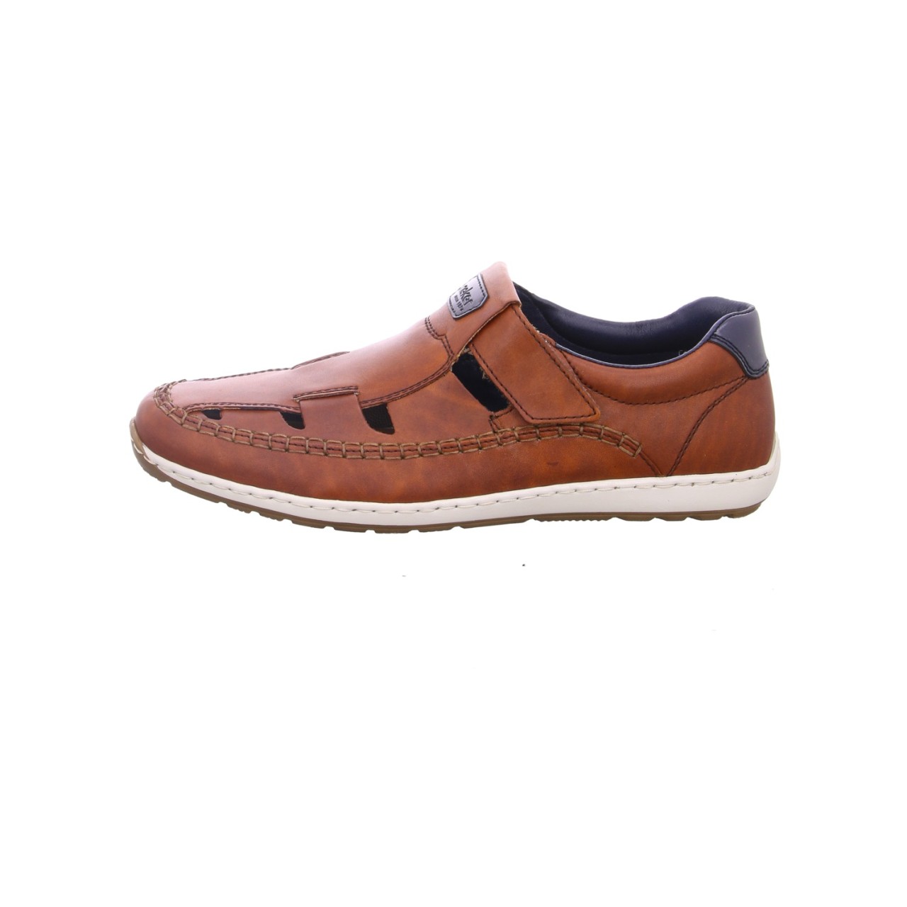 RIEKER Sportliche Slipper braun