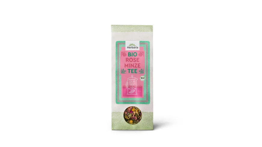 Herbaria Bio Teemischung Rose-Minze 20 g