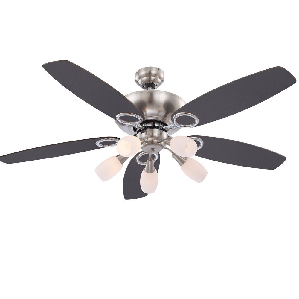 etc-shop Deckenventilator, Deckenventilator Ventilator mit Beleuchtung Holzventilator