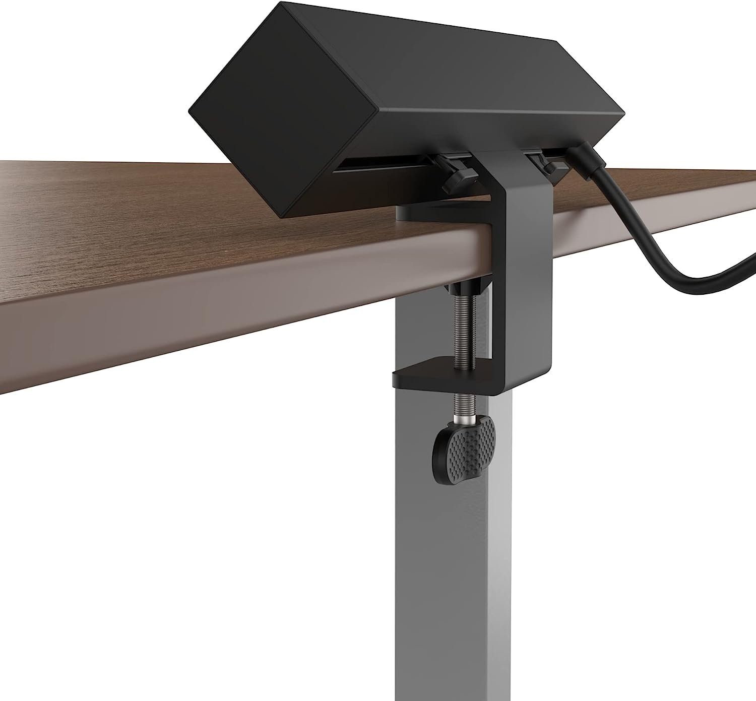 Super Solu Tischsteckdosenleiste mit Schalter /3-Fach und 2 USB Mehrfachsteckdose Steckdosenleiste 3-fach (Ein- / Ausschalter, Übersapannungschutz, Kabellänge 1.8 m), Schwarz, Bewegliche Schiebeschiene mit Metall Desktop Clip