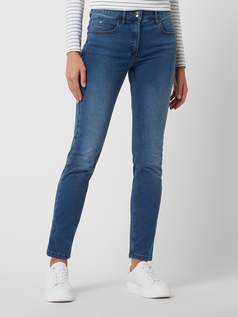 Jeans mit Stretch-Anteil Modell 'Twigy' in blau