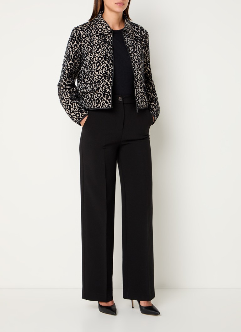 Giacca Gerry Weber con stampa leopardata e tasche a patta.