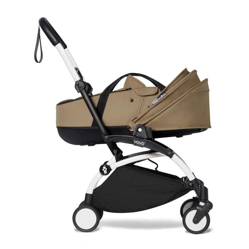 Poussette Yoyo2 4 roues châssis blanc nacelle toffee Babyzen