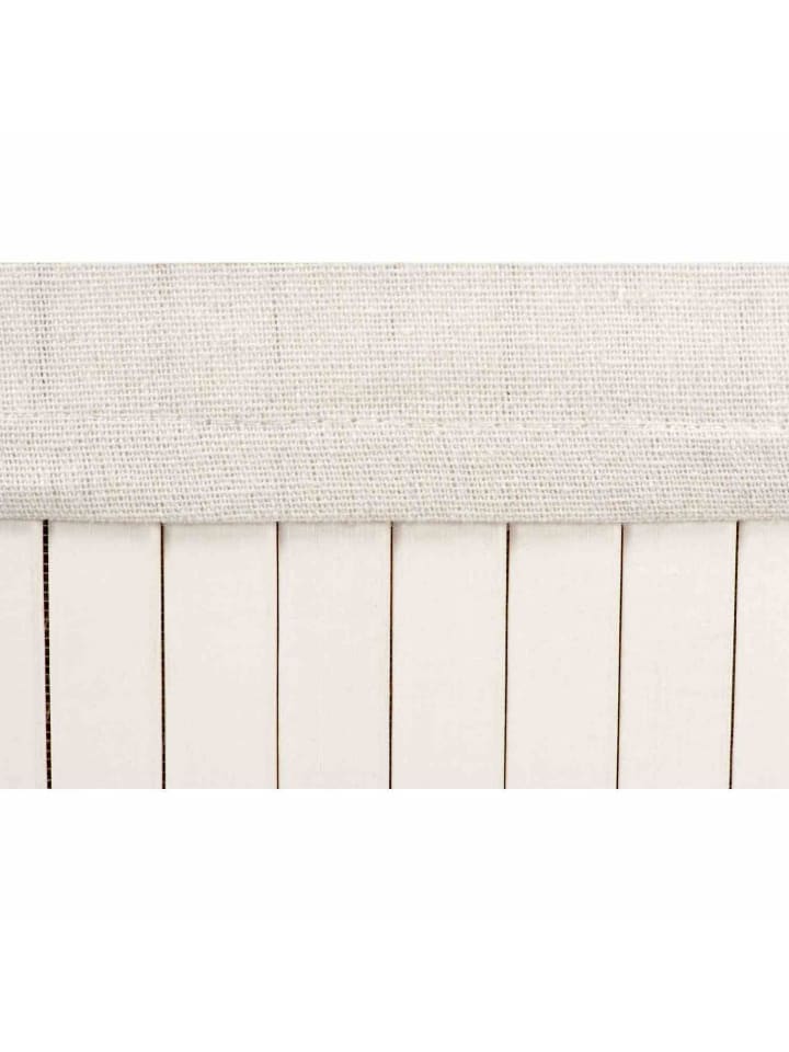 WohnDirect Wäschekorb mit Deckel BAMBOO in Weiß günstig kaufen