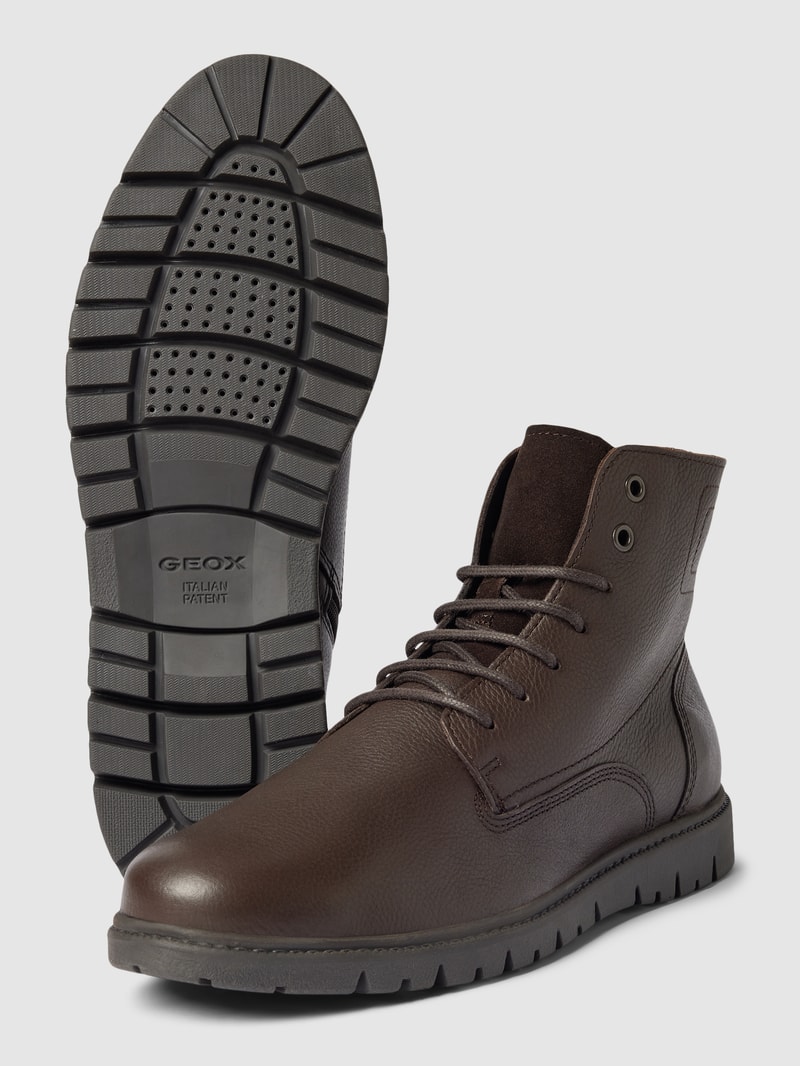 Schnürboots mit Label-Detail Modell 'GHIACCIAIO' in dunkelbraun