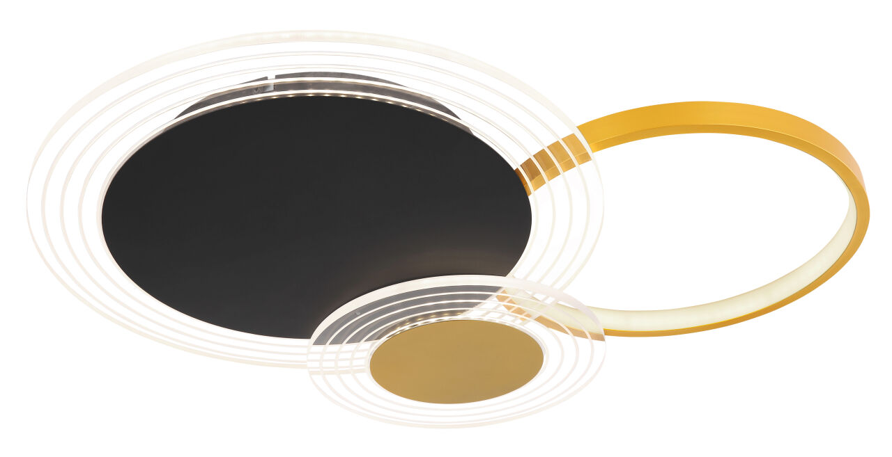 Globo Lighting - SENNA - Deckenleuchte Metall schwarz matt, LED