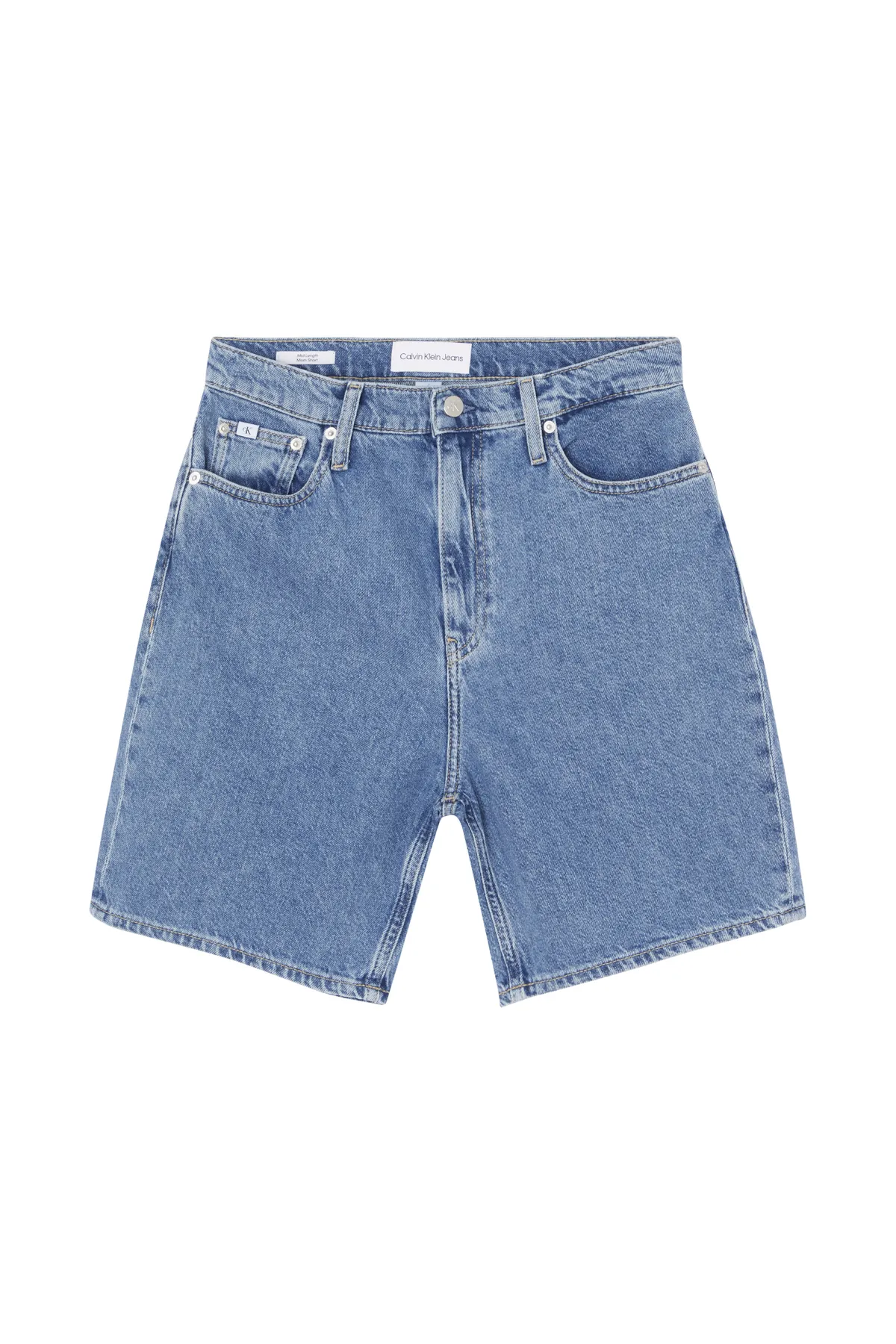 Calvin Klein Jeans  Hohe Taille, normale blaue Damen-Shorts J20j2211811a4