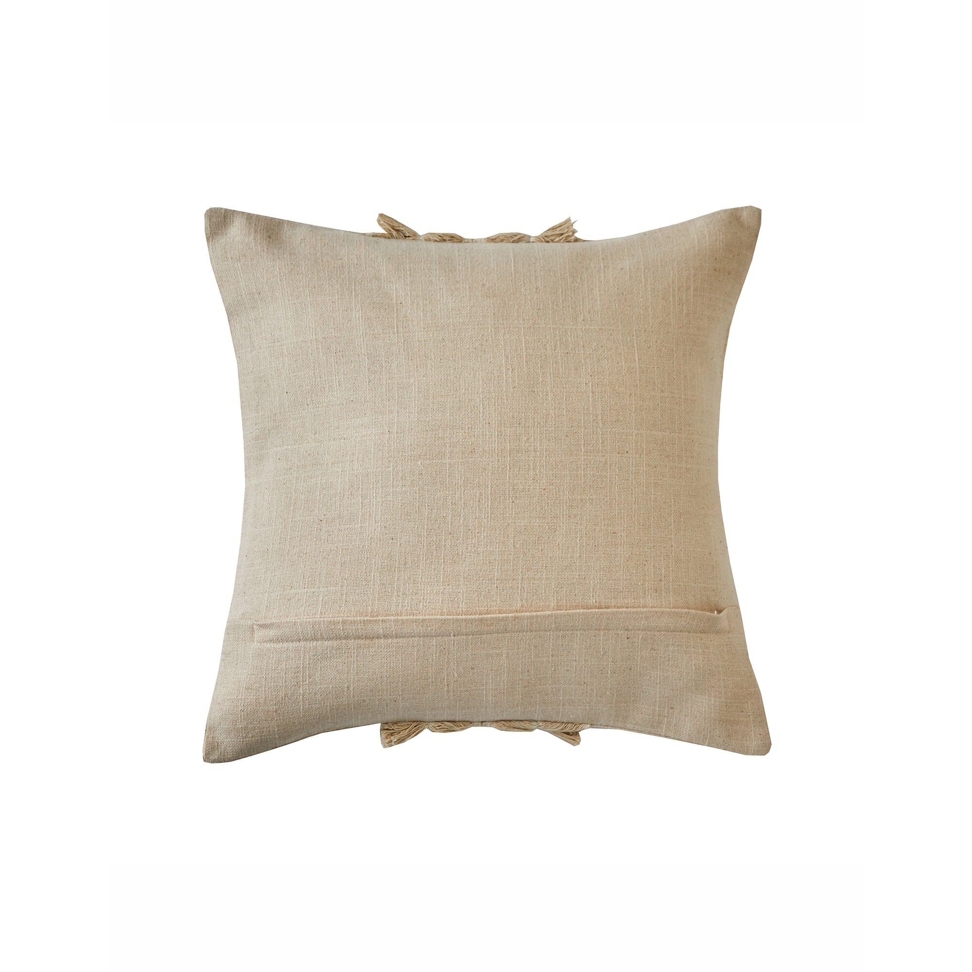 Coussin avec galon franges