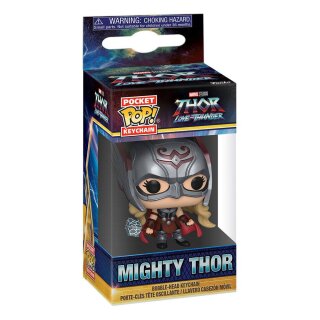 Thor: Love & Thunder Pocket POP! Vinyl Schlüsselanhänger 4 cm Mighty Thor