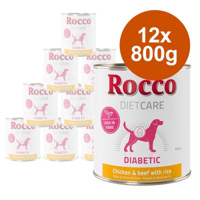 Rocco Diet Care Diabetic Huhn & Rind mit Reis 800g
