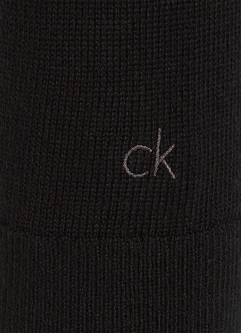 Μάλλινο πόλο μπλουζάκι Calvin Klein