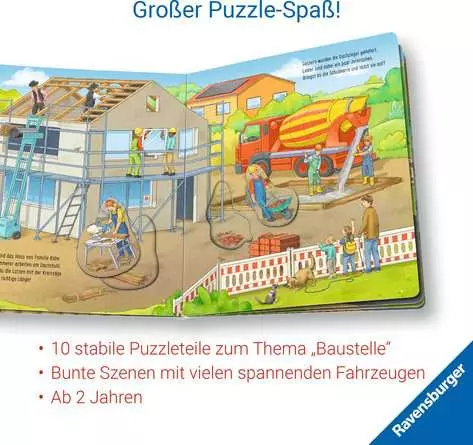 Mein großes Puzzle-Spielbuch: Baustelle
