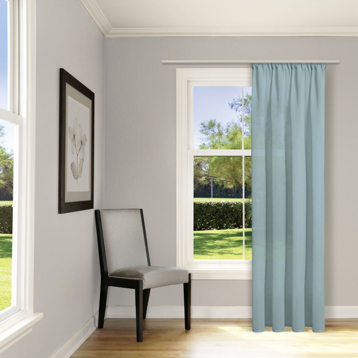 Fertigschal 100% Bio-Baumwolle Grau 140 x 245 cm