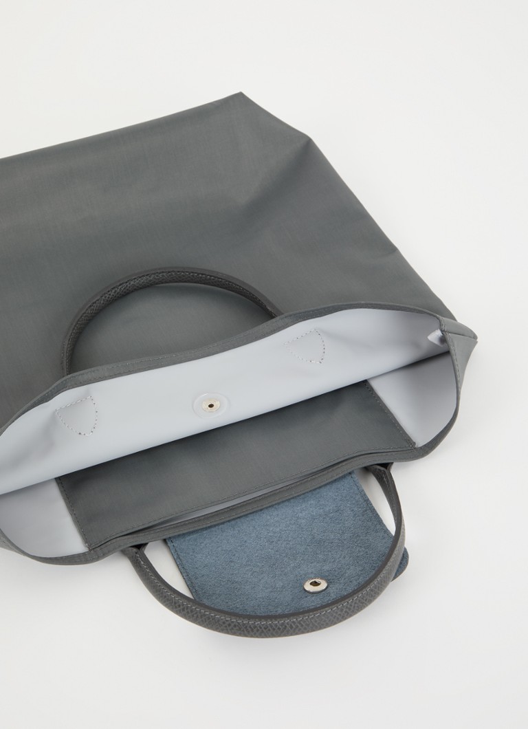 Longchamp  Le Pliage Green handtas M met leren details