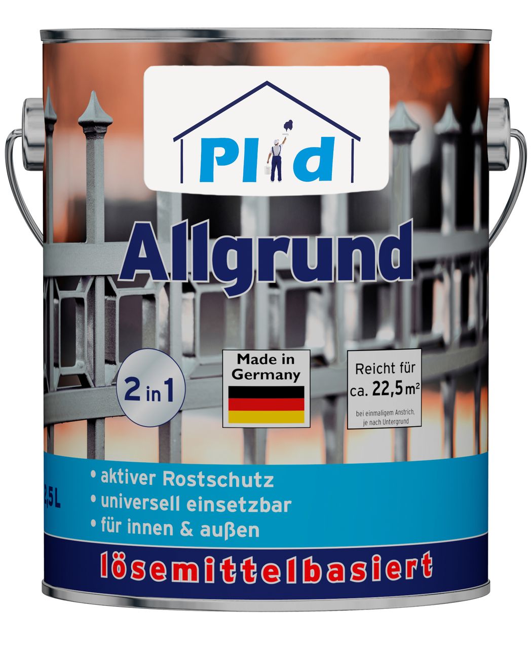Plid Premium Allgrund Rostgrundierung Grundierung Weiß