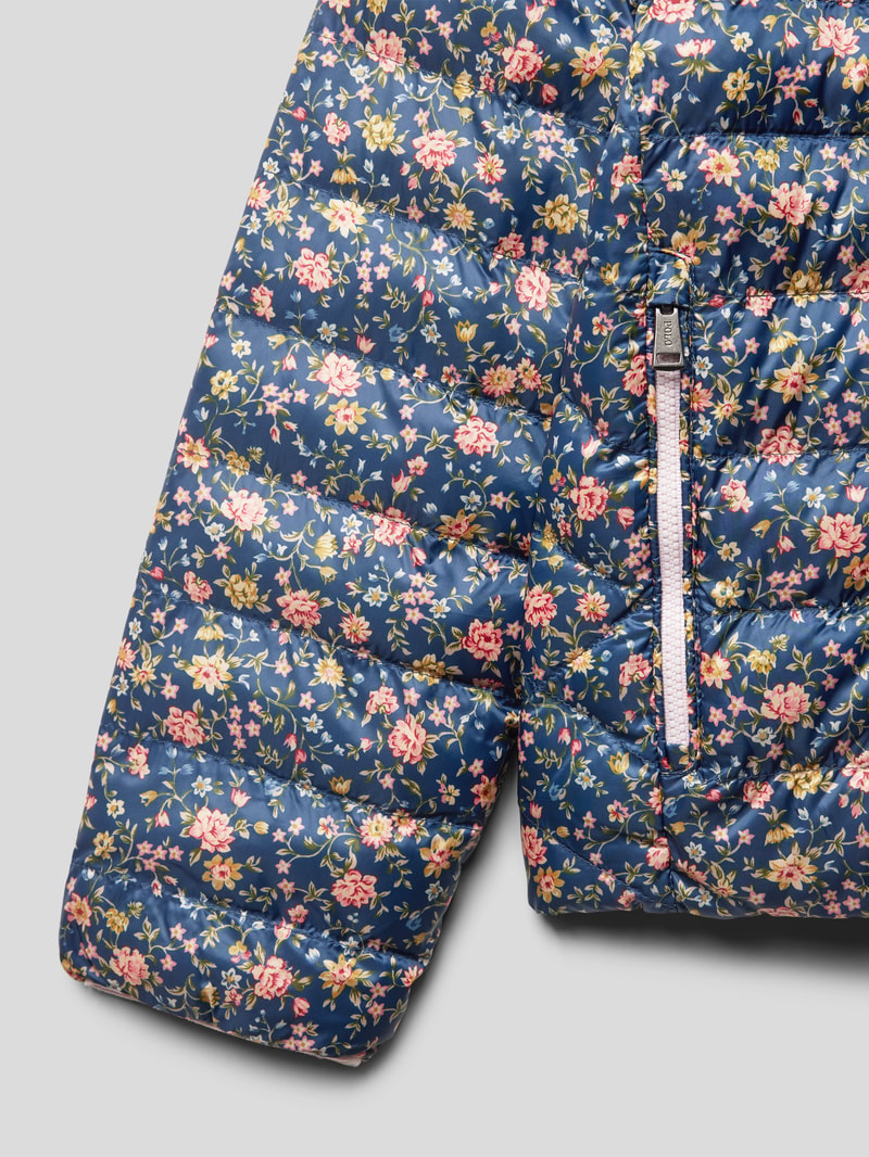 Steppjacke mit Label-Stitching Modell 'TERRA' in hellrosa