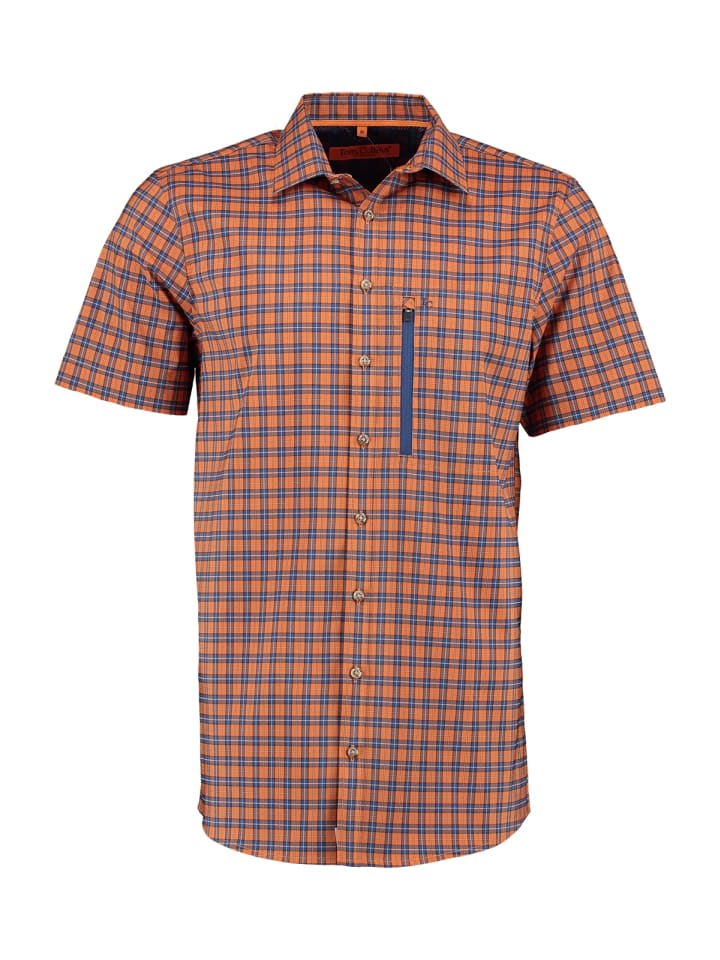 OS-Trachten Trachtenhemd 411000-4067 in orange günstig kaufen M