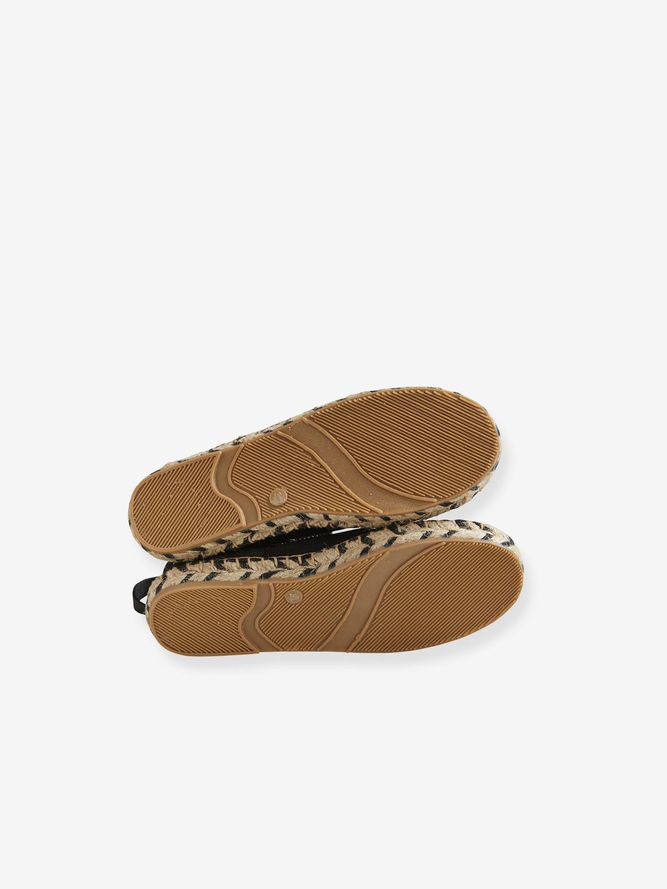 Vertbaudet Mädchen Espadrilles mit Bindebändern - schwarz