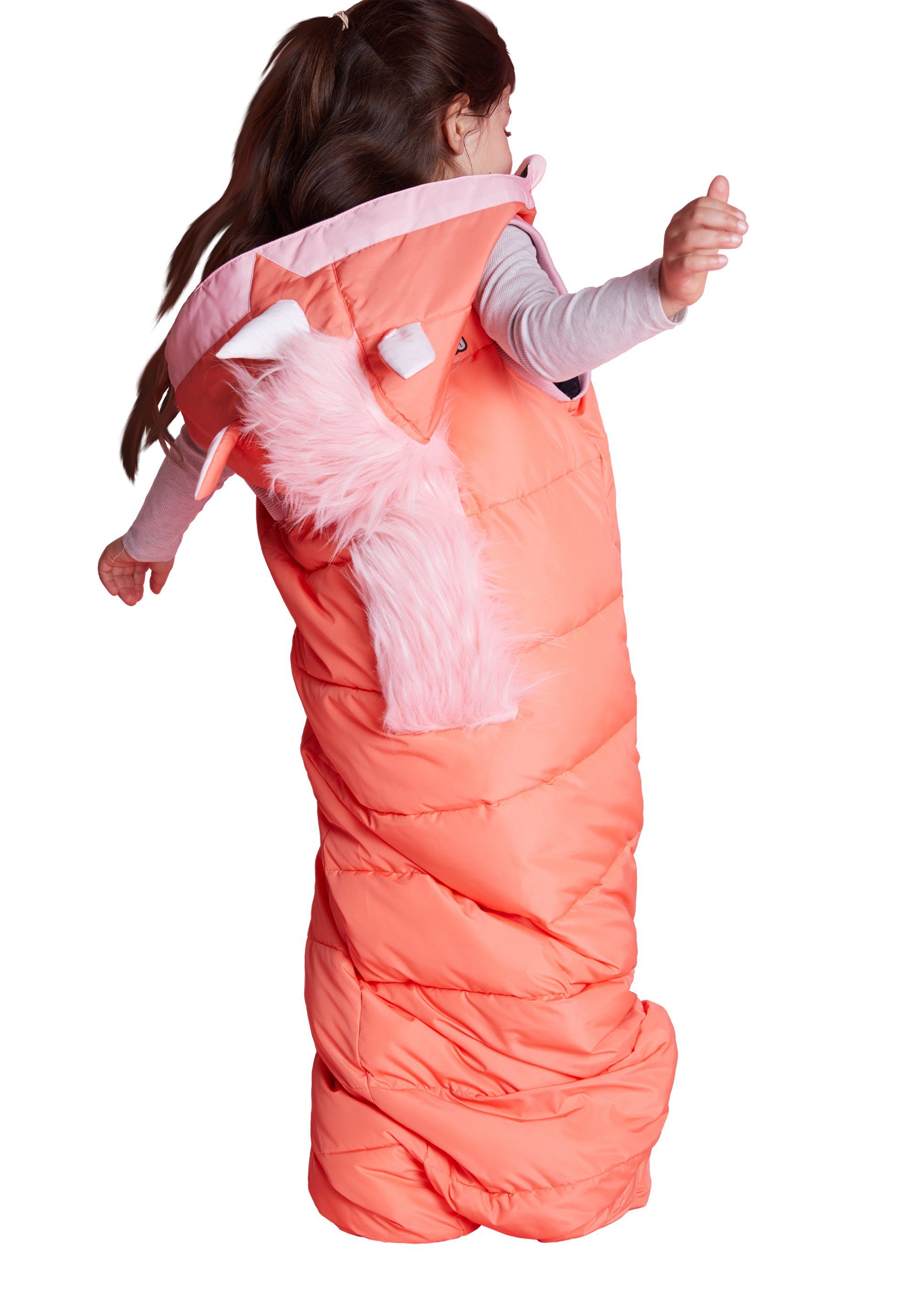 WeeDo Funktionsweste UNIDO Einhorn aus einem Schlafsack wird Dank des Kordelzugs eine Weste