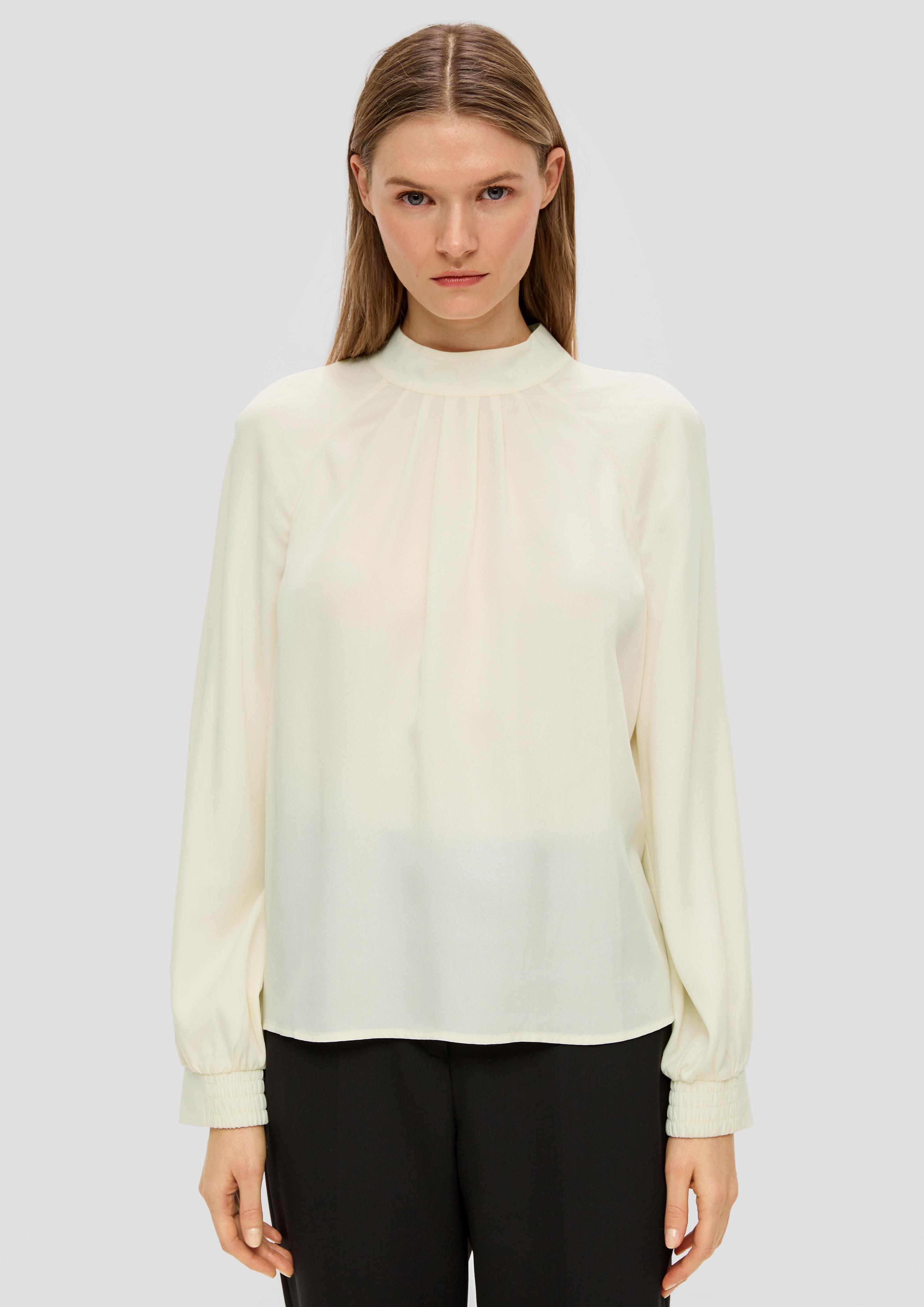 Hochgeschlossene Bluse aus Lyocell  2139172-0700