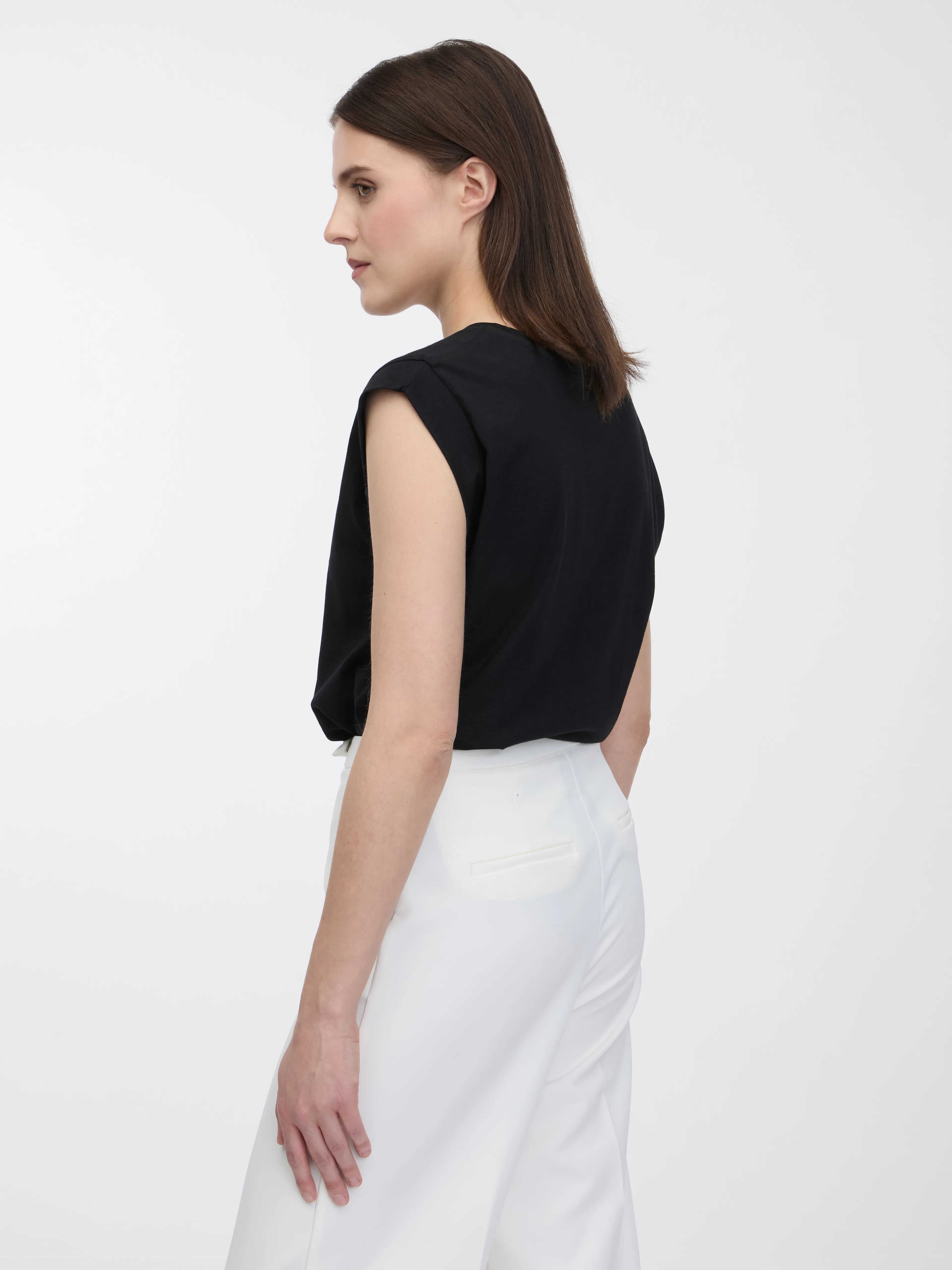 Schwarzes Damen-T-Shirt ORSAY