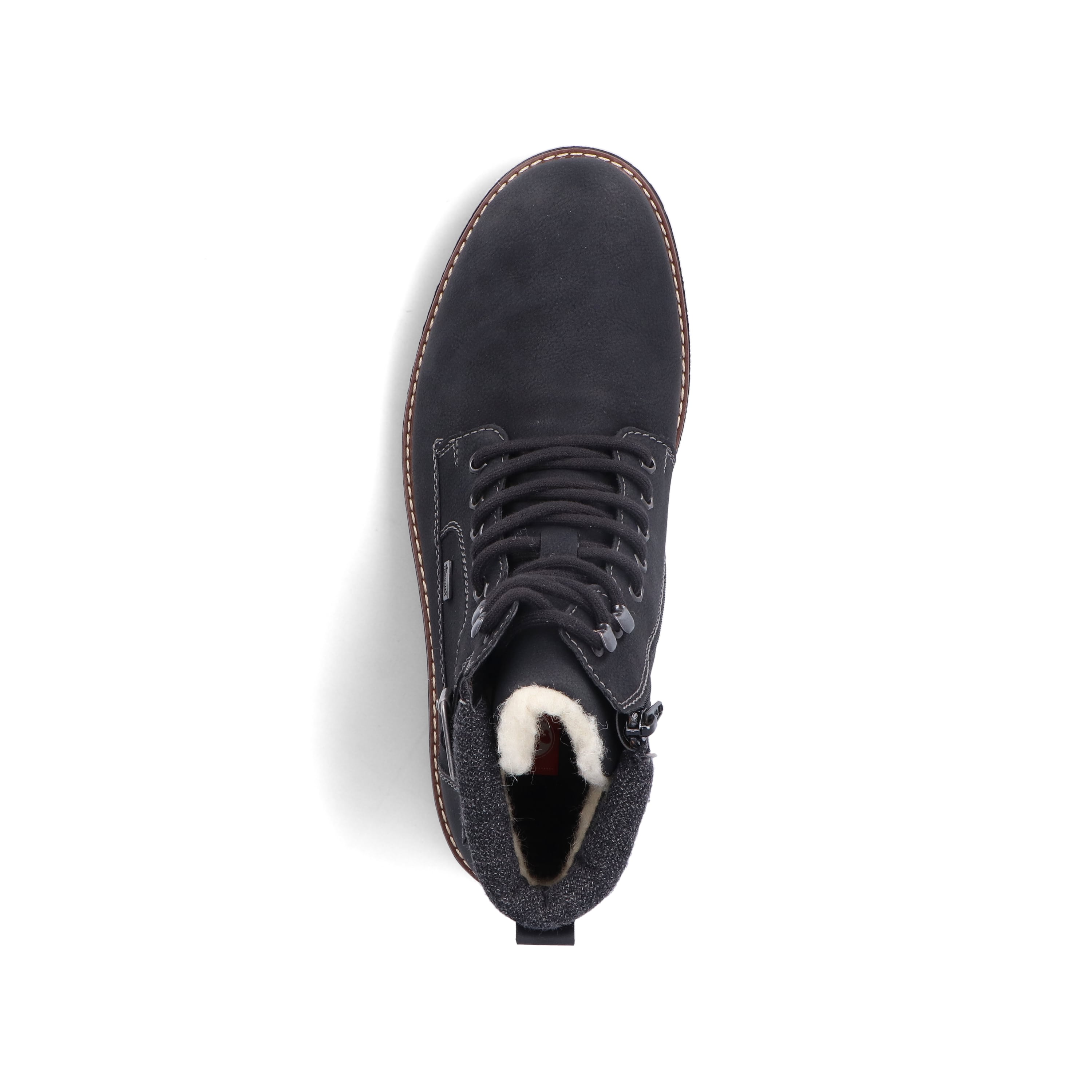 Rieker Herren Schnürstiefel asphaltschwarz