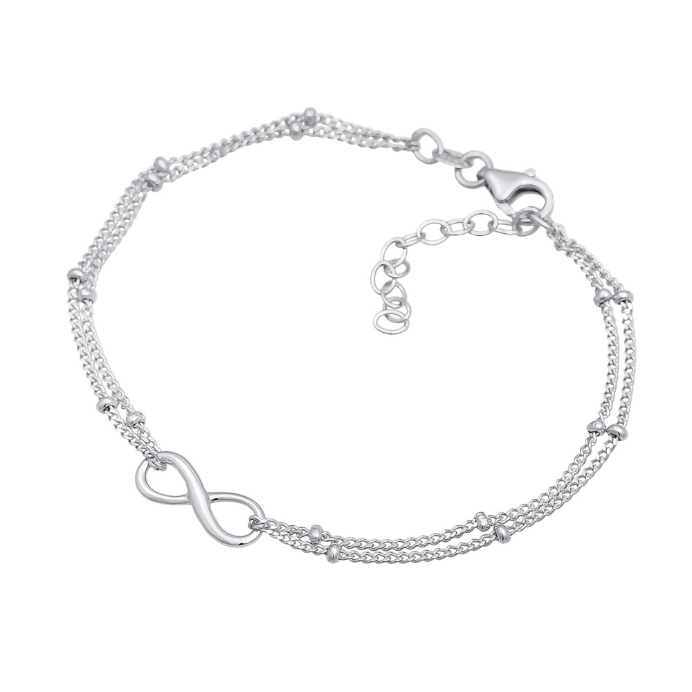 Elli Elli Bracelet Femme symbole d'infini Basique en argent sterling 925 Bracelet