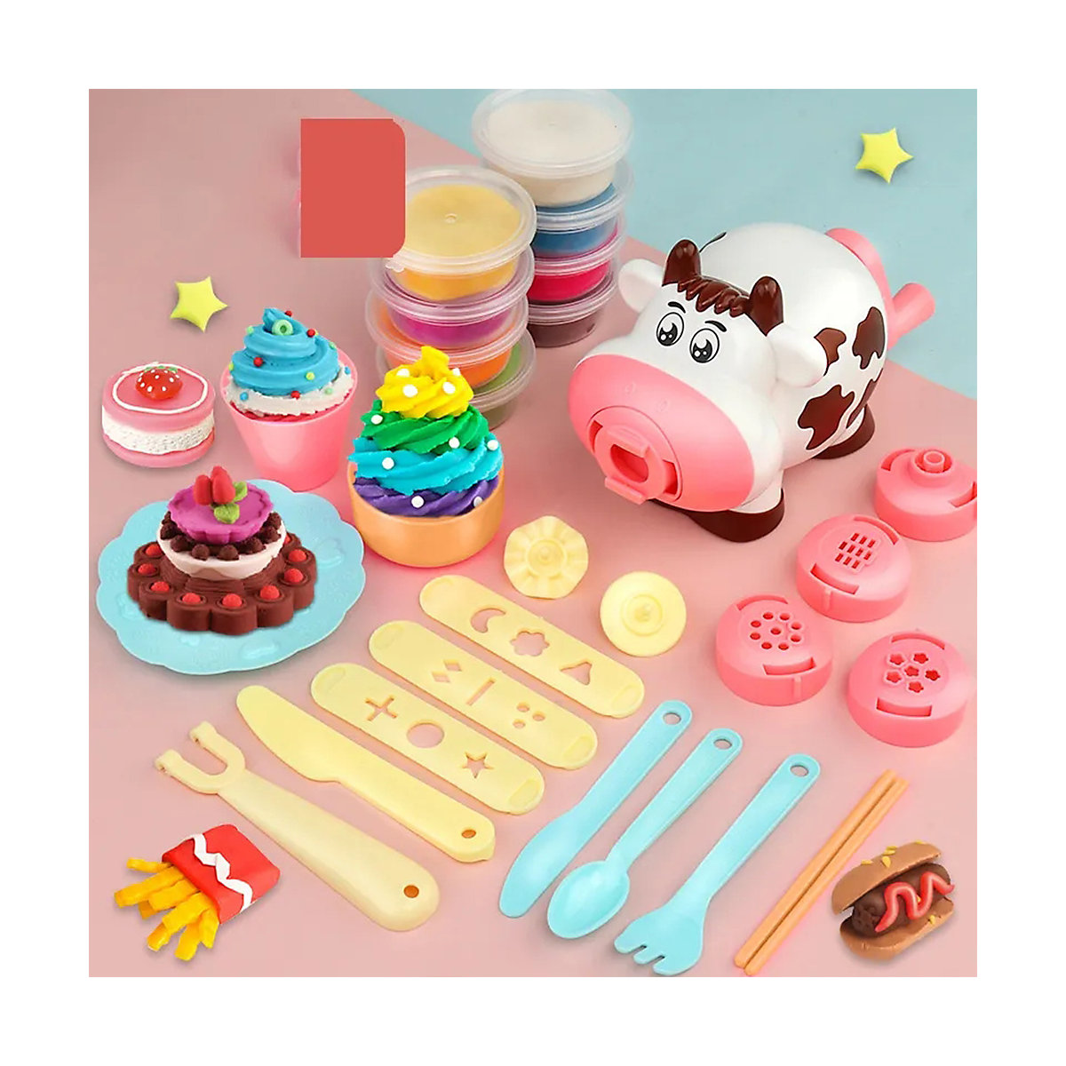 Knete Zubehör Nudel-Spielset und Eiscreme-Maschine für Kinder
