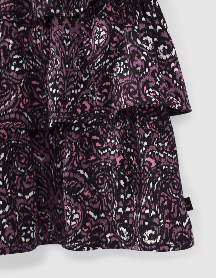 Jupe rose LENZING™ ECOVERO™ imprimé cachemire fille