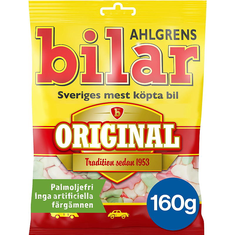 Cloetta Ahlgrens biler 160 g Original