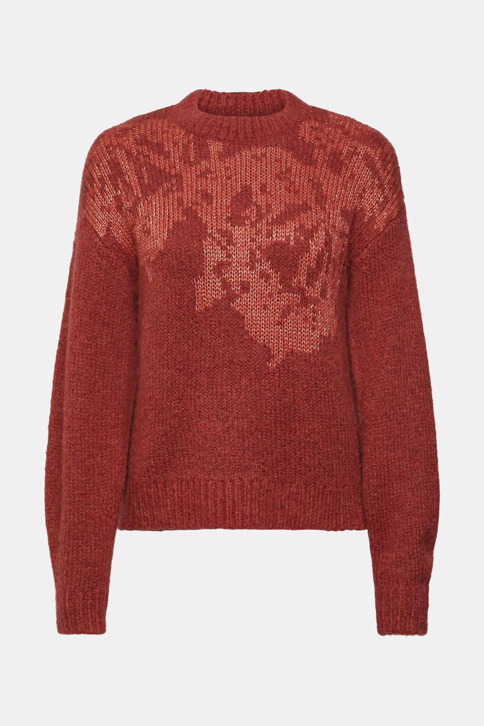 CURVY Strickpullover aus Wollmix