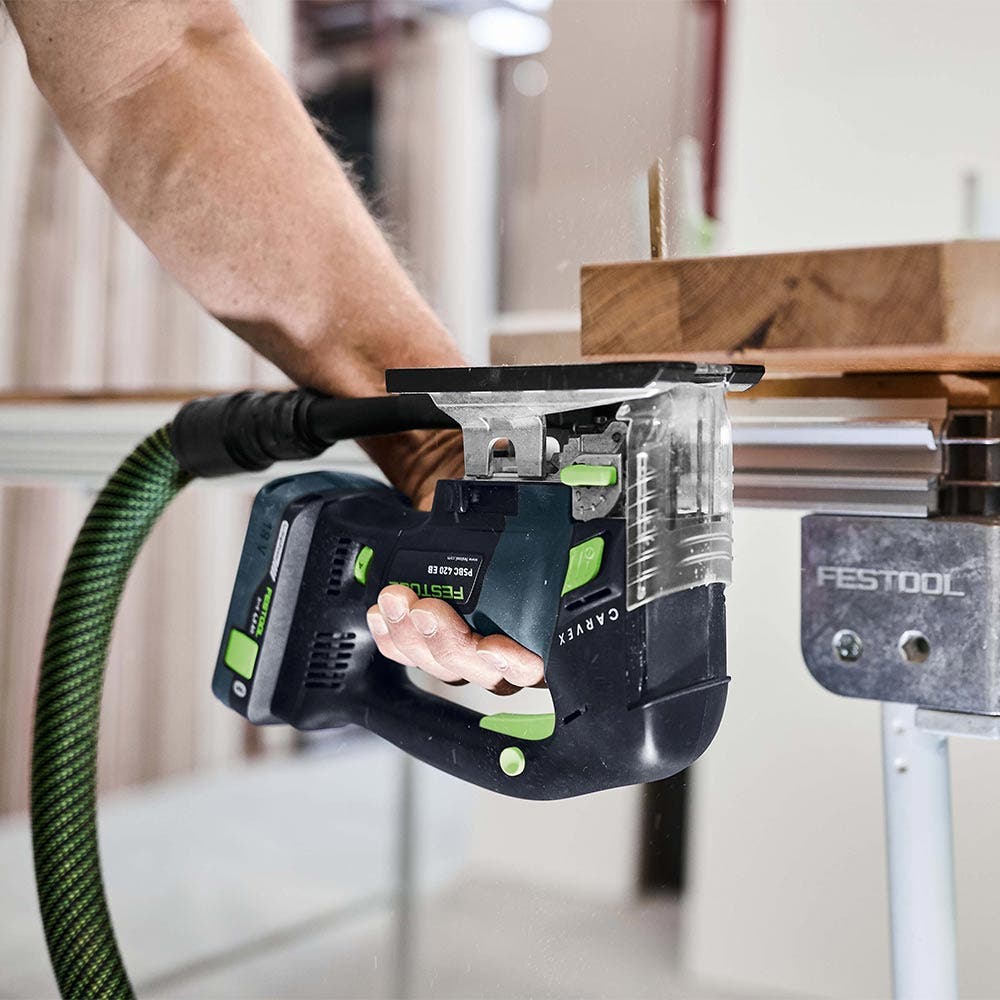 Serra tico-tico FESTOOL 18V PSBC 420 CARVEX com cabo em D, para couro 576530