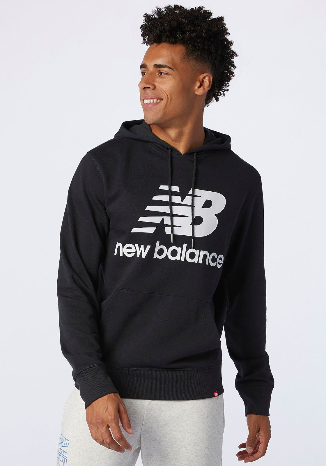 New Balance Kapuzensweatshirt NB ESSENTIALS STACKED LOGO FLEECE HOODIE