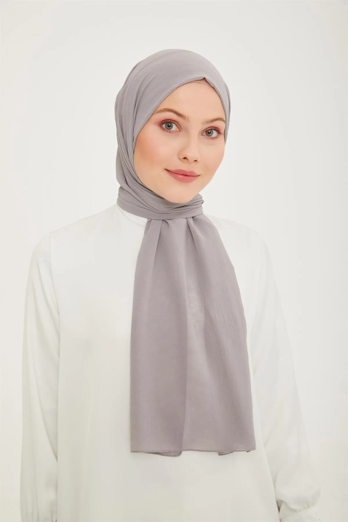 Armine  Trend Crinkle Chiffon-Schal – Atskrn-10 – Grau