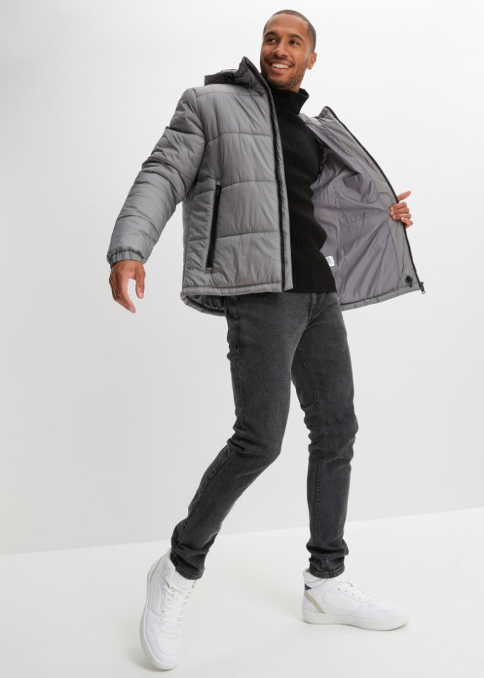 Steppjacke mit Kapuze