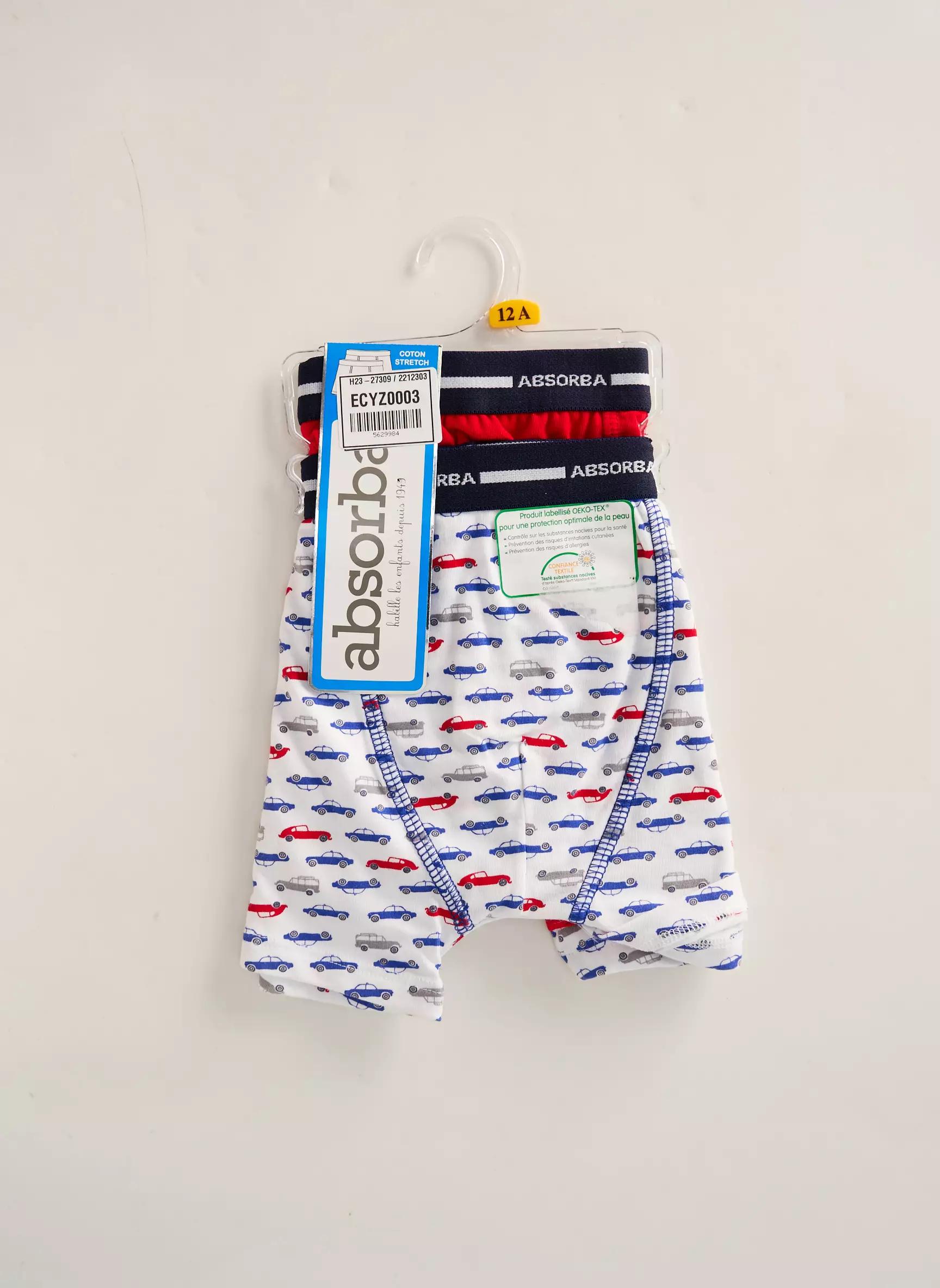 Absorba Boxers Garcon couleur blanc