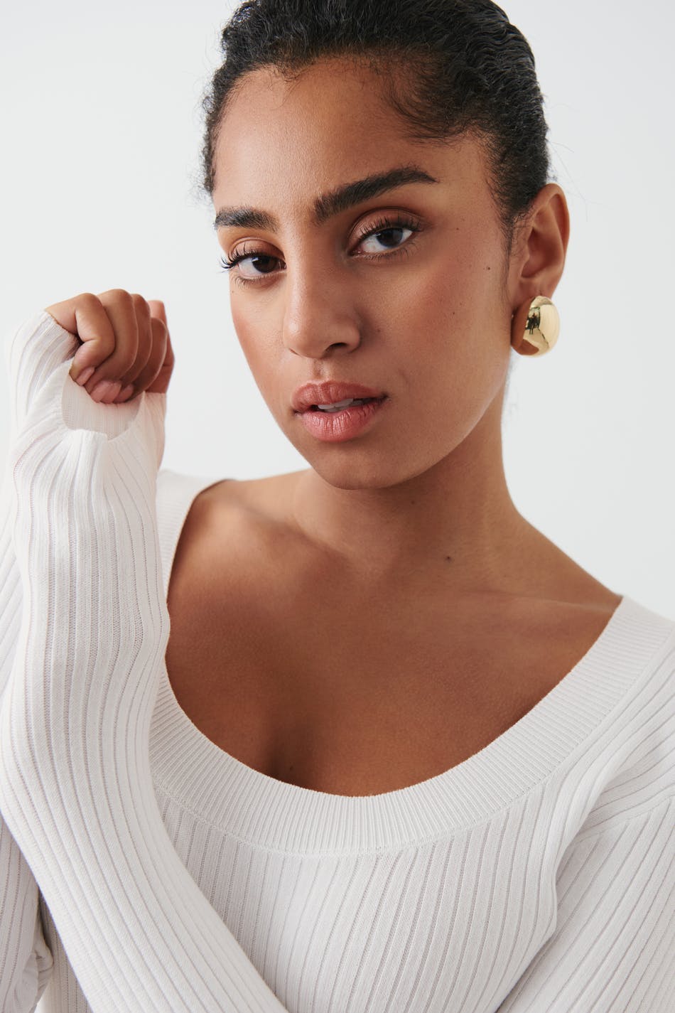 Long sleeve knitted top