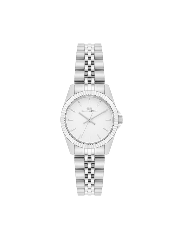 Rhodenwald & Söhne Damen Quarzuhr silber Edelstahl silber in silber günstig kaufen 22 cm