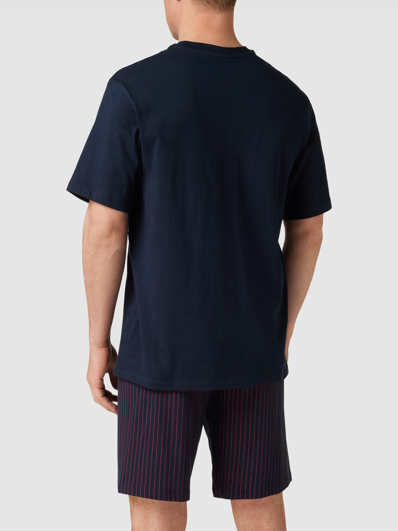 Pyjama aus Baumwolle in dunkelblau