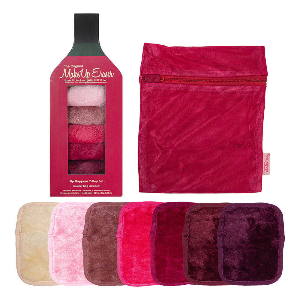 MakeUp Eraser Sip Happens 7-Day Set Serviette démaquillante réutilisable
